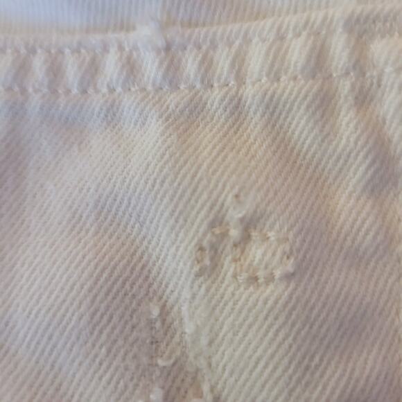 Rag & Bone Jeans Boyfriend Distressed Rebel Bright White Denim Pants Size 26 - Picture 7 of 8